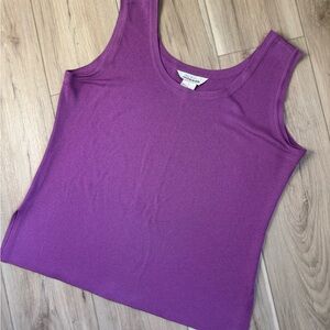 Misook Vibrant Purple Tank Top